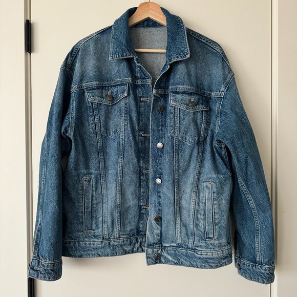 Massimo Dutti Oversized Denim Jacket - Picture 1 of 4